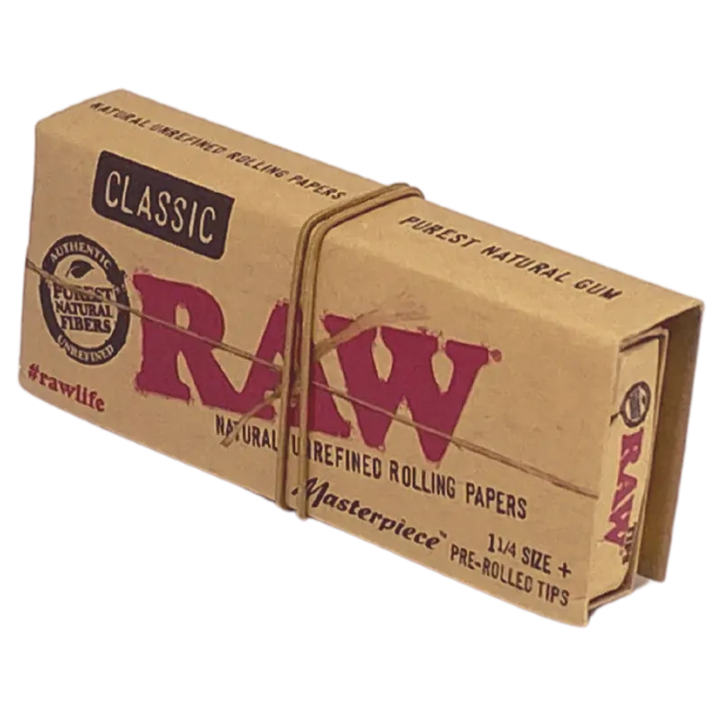 4 x RAW Classic 1 1/4 Papers with Pre rolled Tips (50 Leaves)