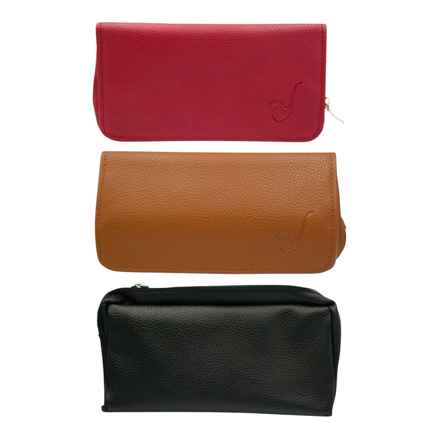 Red Tobacco Smoking Pipe Bag Cigar Carry Pouch