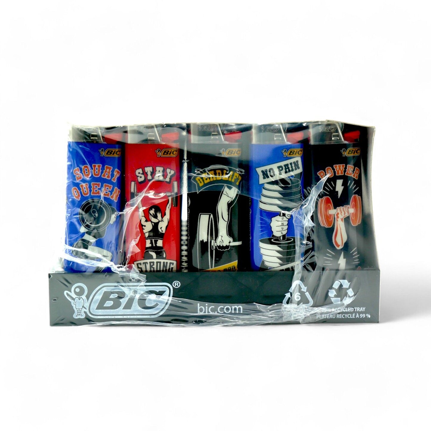 50x BIC Maxi Body Building Gym Lighters Special Edition Pocket Lighters