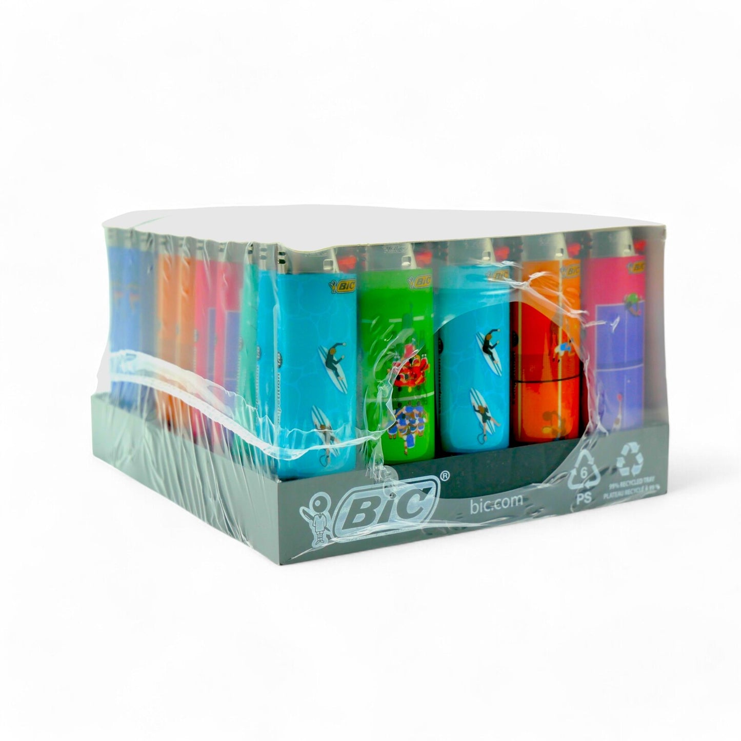 50x BIC Maxi Lighters Sports Competition Edition (J26) Bulk Box