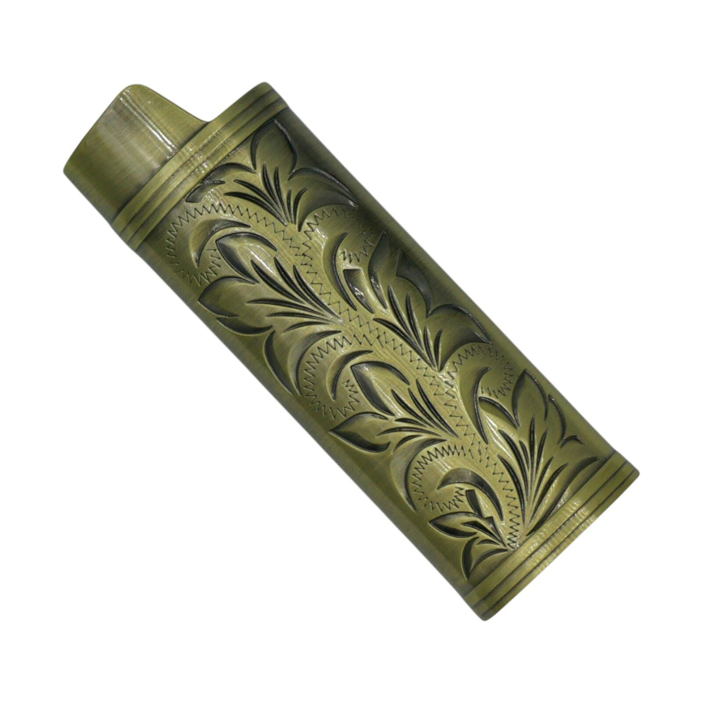 Bronze Metal Lighter Case Cover Sleeve For BIC Large Lighter
