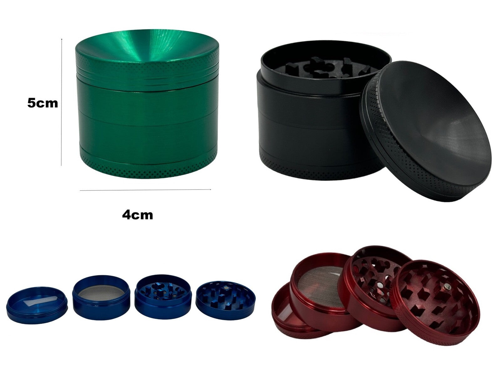 1 layer tobacco crusher Spice Tobacco Crusher 5cm Golden Honeycomb Herb Grinder
