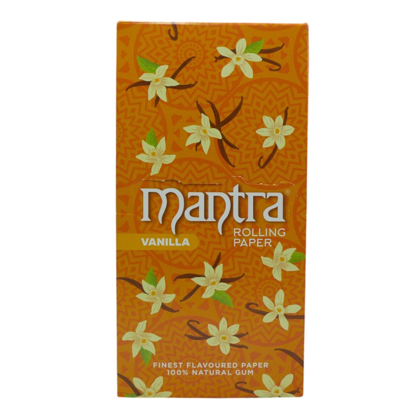 Box of Mantra 1 1/4 Size Vanilla Flavoured Rolling Paper