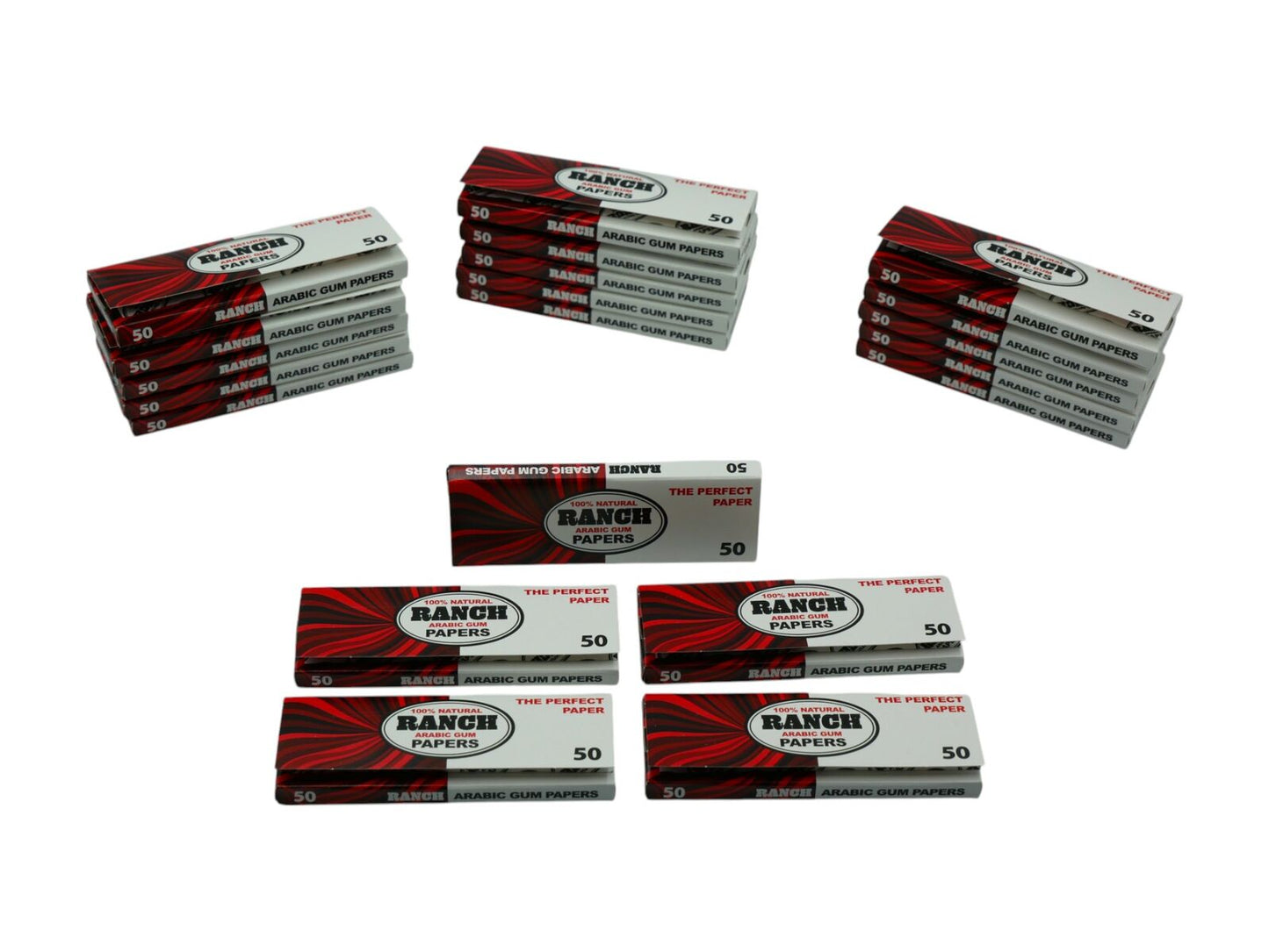 20 Packs x Ranch Arabic Gum Papers (50 Leaves Per Booklet)