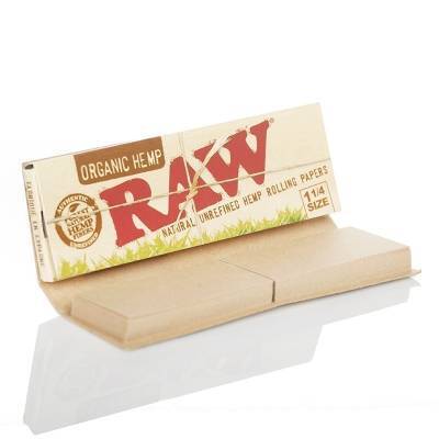 3 x RAW Organic Hemp 1 1/4 Papers with Tips