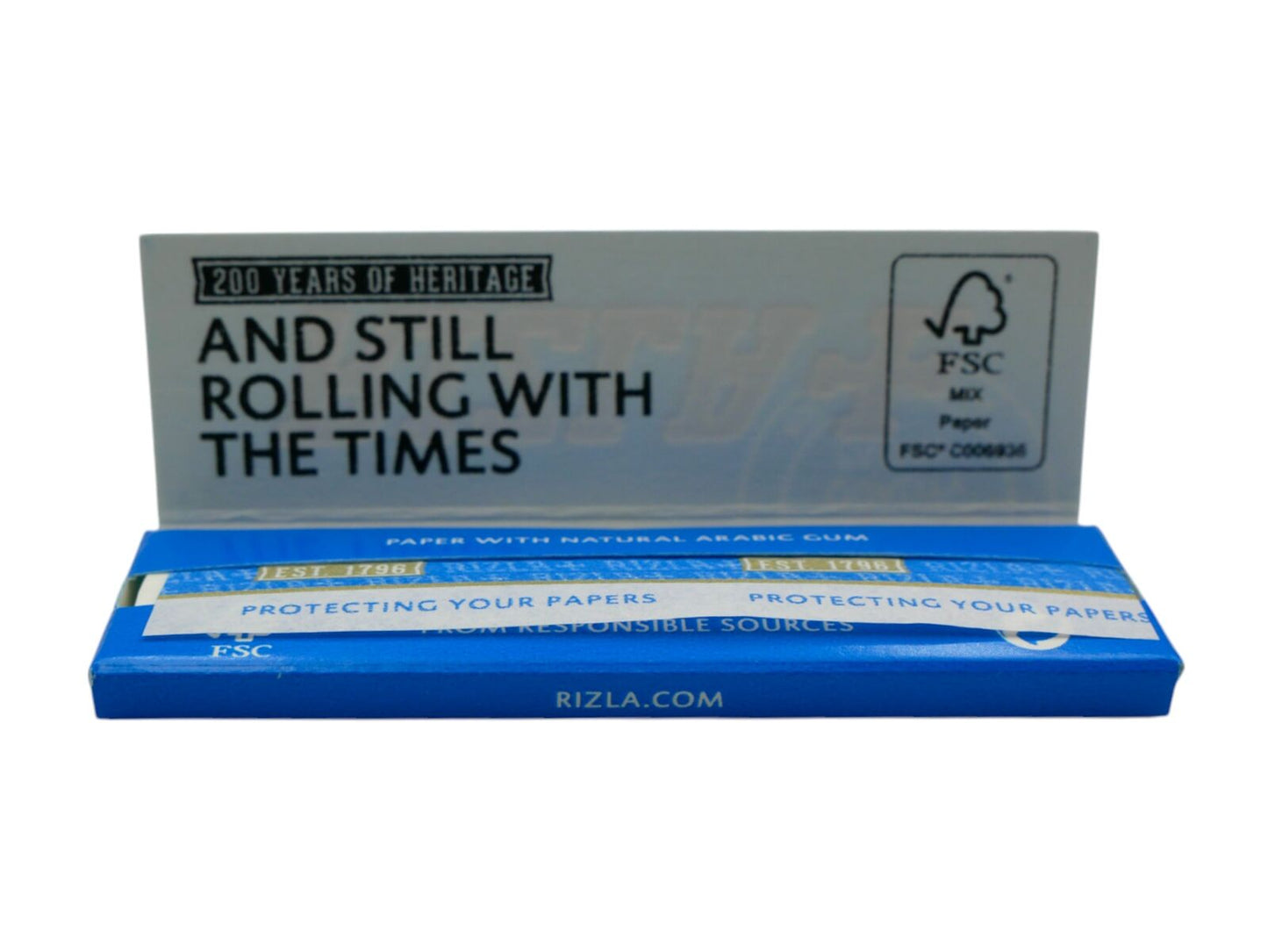 Box of Rizla Regular Size Thin Blue Slim Natural Rolling Papers \