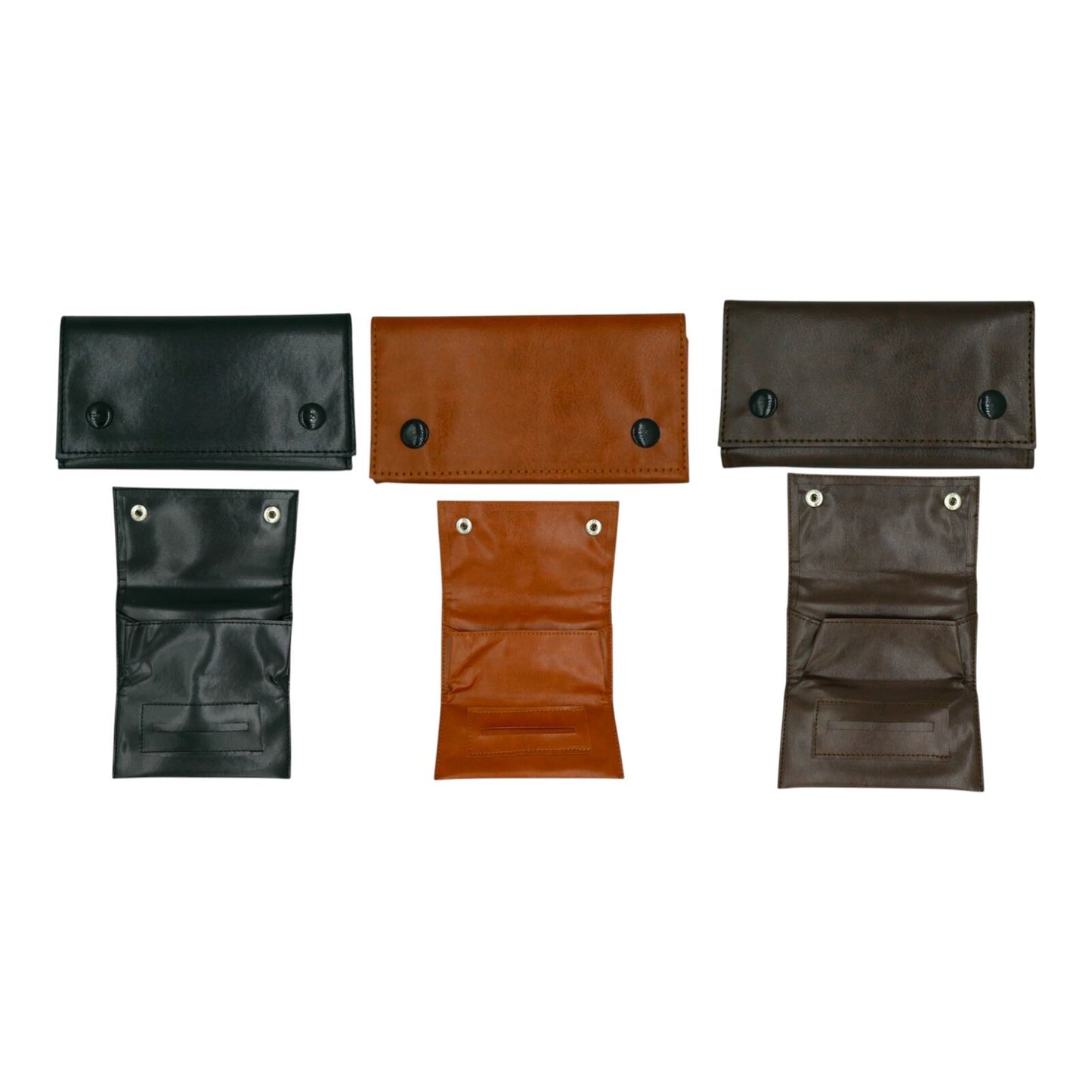 Tan Tobacco Smoking Pipe Bag Cigar Carry Pouch Case Snap Zipper Paper Slot