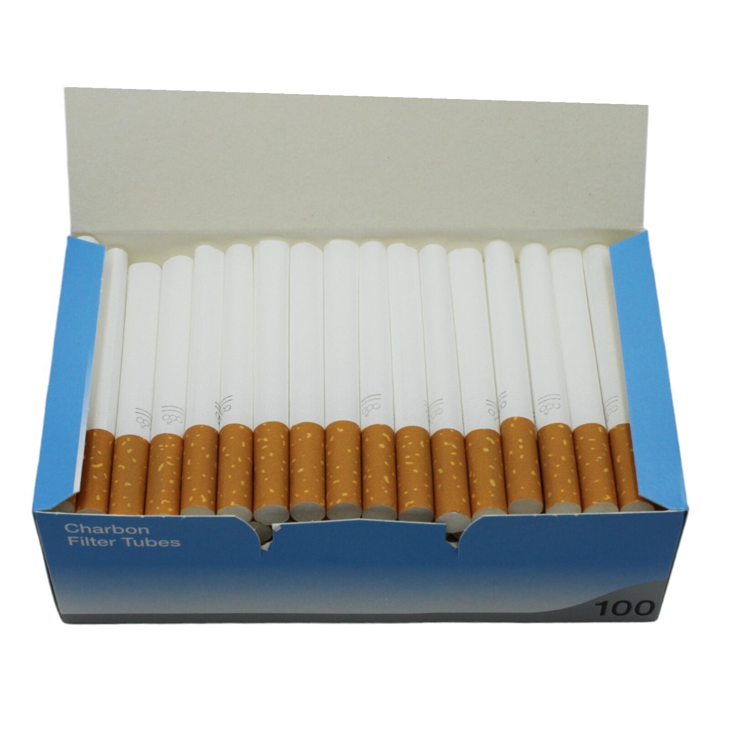 1000x Ventti Premium Charcoal Filter Tubes Cork Blue