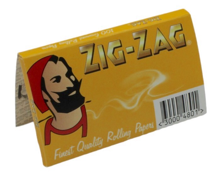 ZIG ZAG Regular Size Yellow Double Papers Slow Burning (100 Leaves)