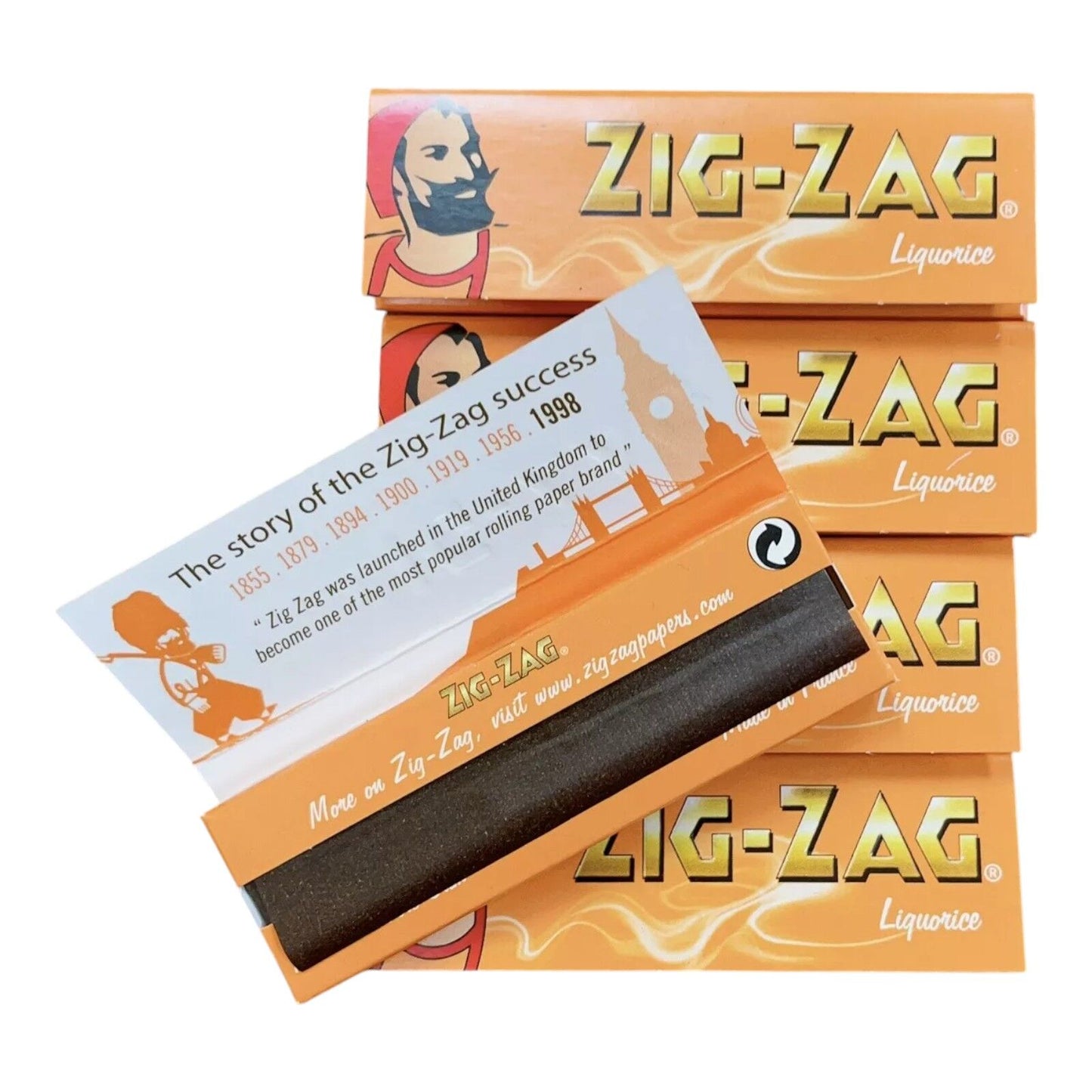 ZIG ZAG Rolling Papers Liquorice Orange (50 Leaves)