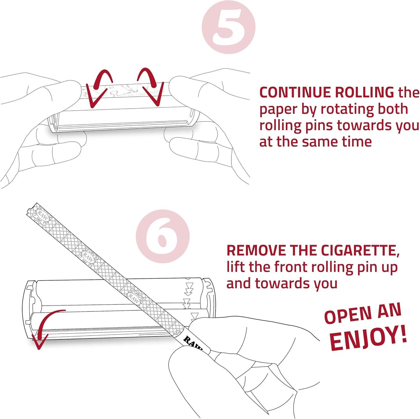 RAW Extra Phatty Plastic Machine Roller - 125mm