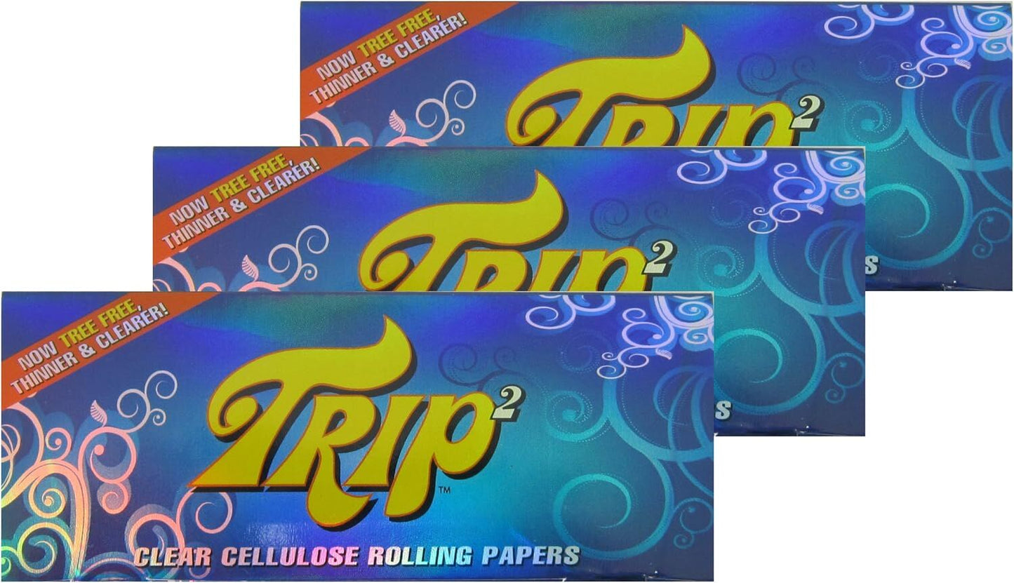 TRIP2 Clear Cellulose King Size Rolling Paper Natural Smoking