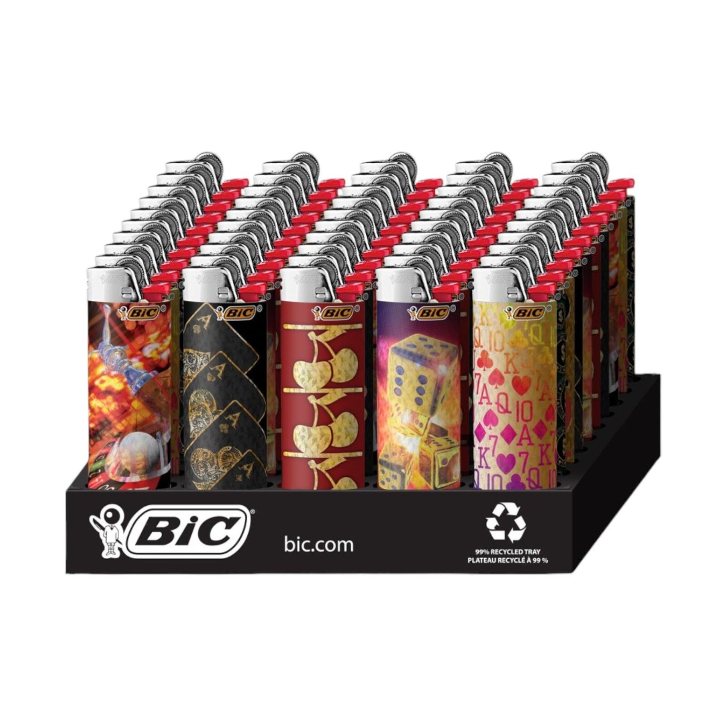Box of 50 BIC Maxi Casino Lighters (J26)