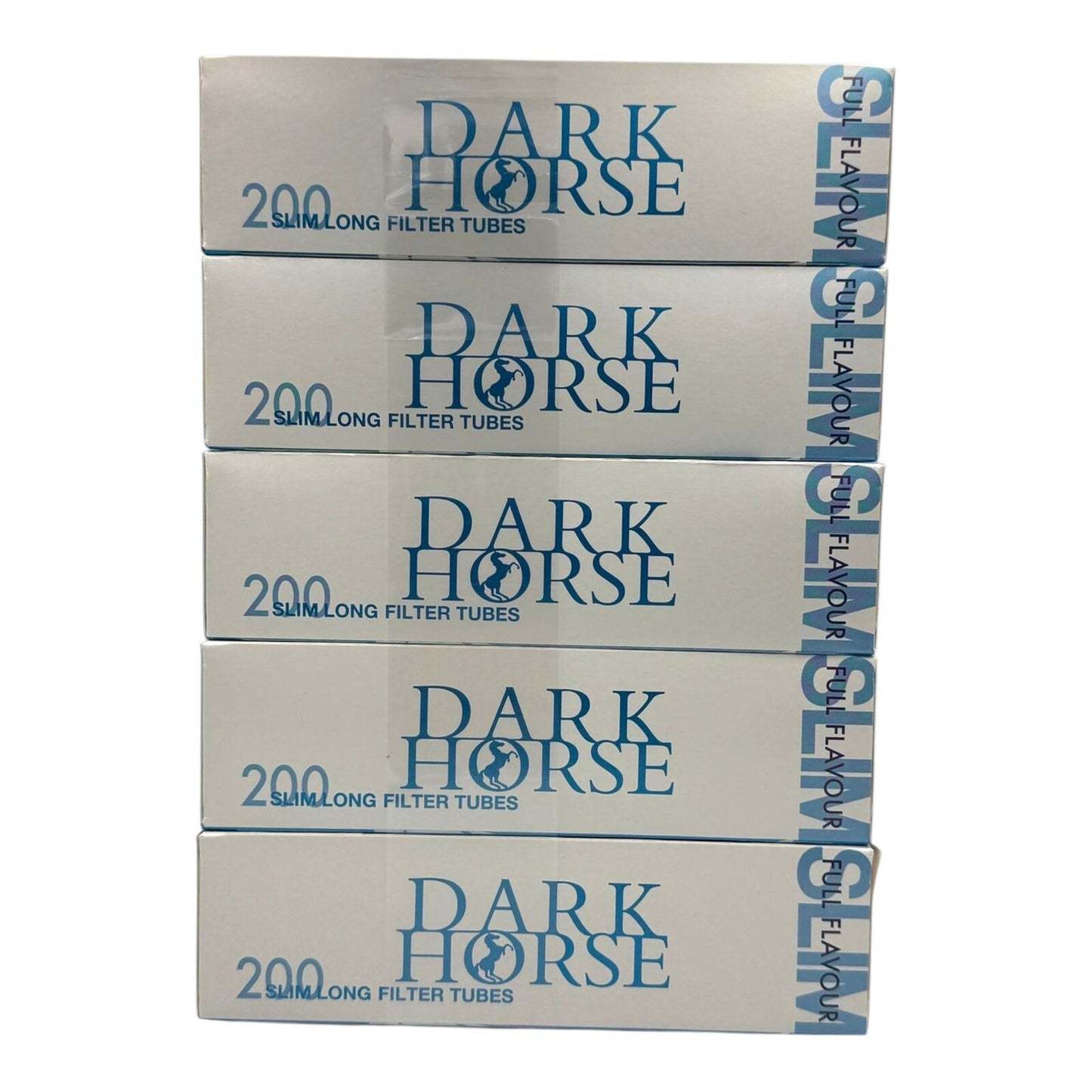 1000x Dark Horse White Slim 6.5mm Filter Tubes 20mm Filter