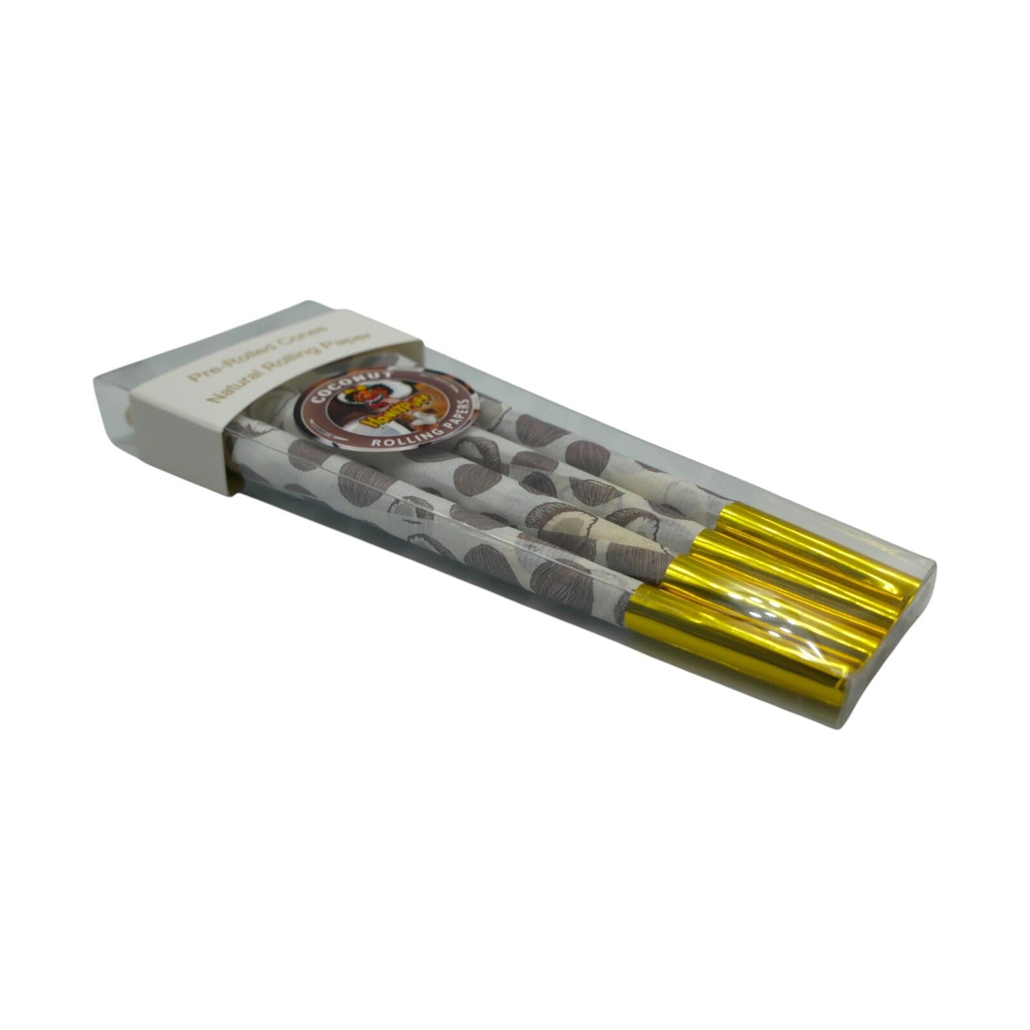 Honeypuff Coconut King Size Classic Pre Rolled Cones Rolling Paper - 8 Cones