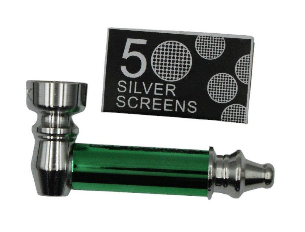 Metal Smoking Pipe Washable Solid - Assorted