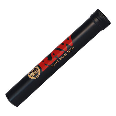 Raw Metal Murderd 28x18cm Tray + Black Aluminium Tube Combo Smoking Set