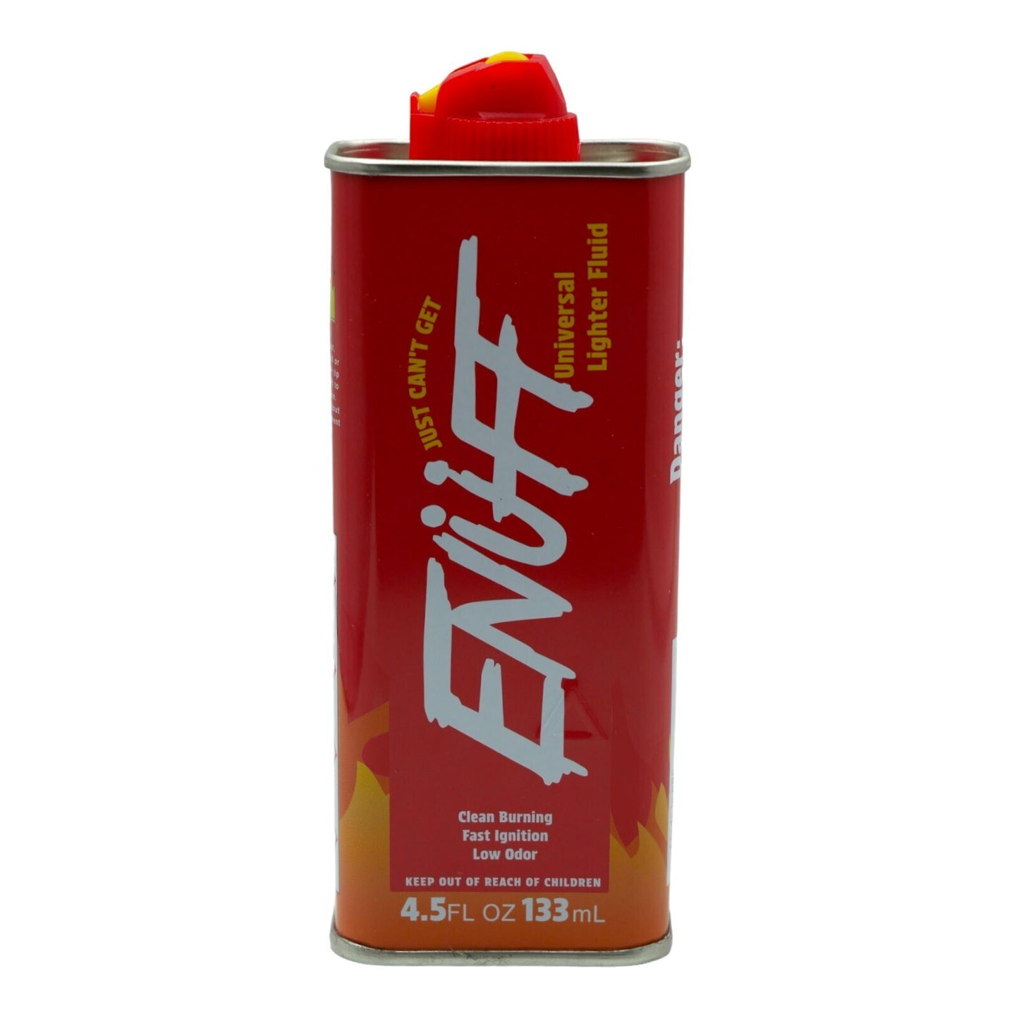 Black Oil Lighter + Enuff Lighter Fluid Refill (133ml) + Zippo Wick, Flints