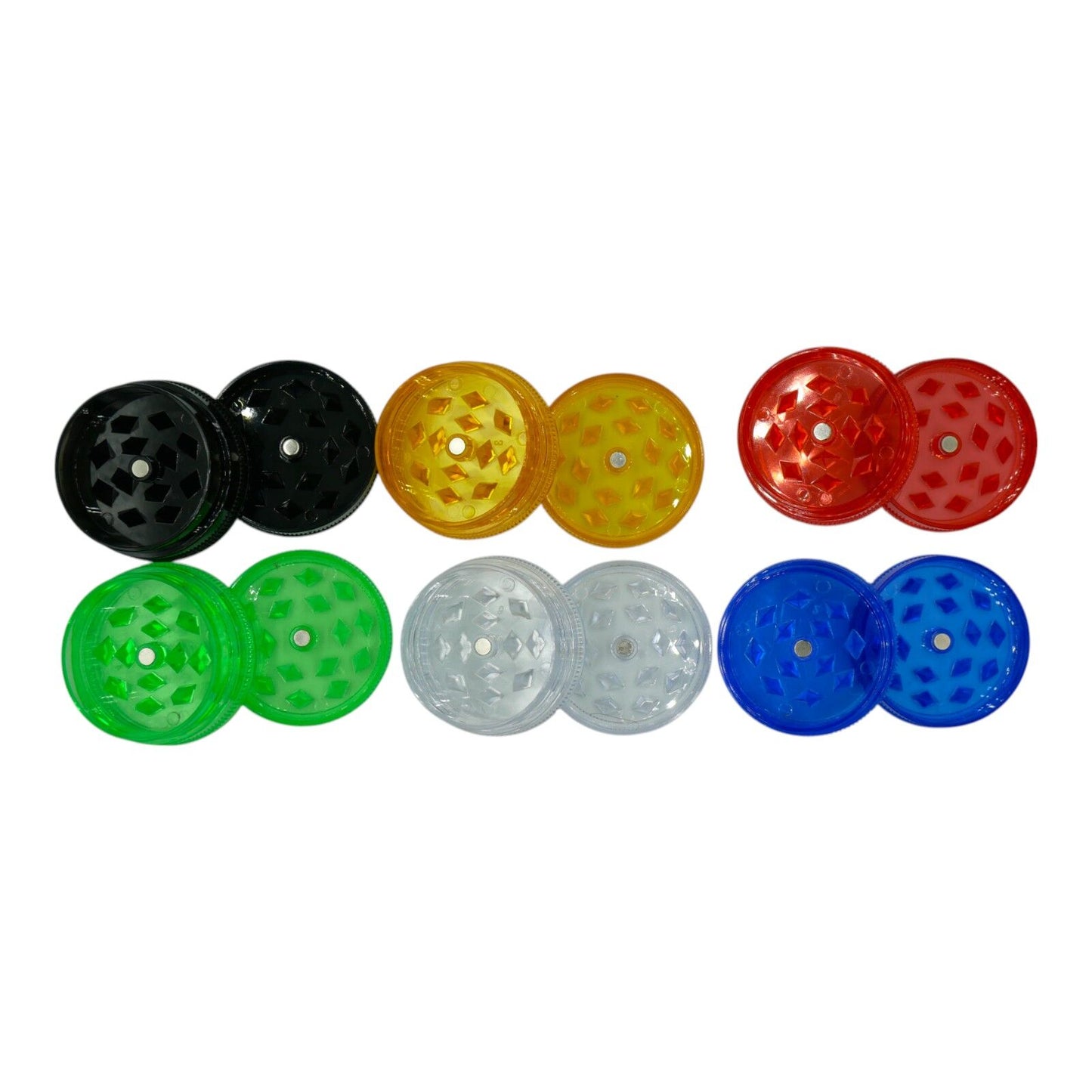 40mm Mini Herb Grinder 2 Layers Smoke Spice Tobacco Plastic Crusher - Assorted