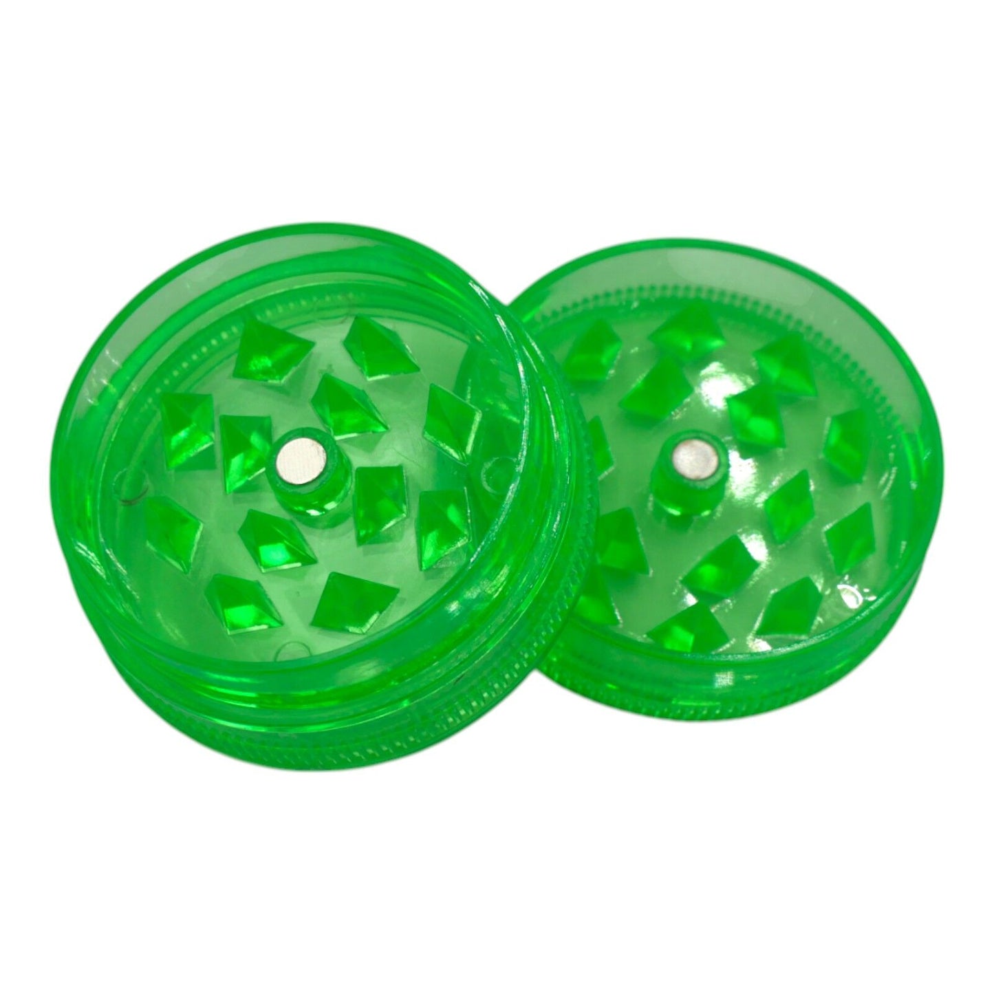 40mm Mini Herb Grinder 2 Layers Smoke Spice Tobacco Plastic Crusher - Assorted