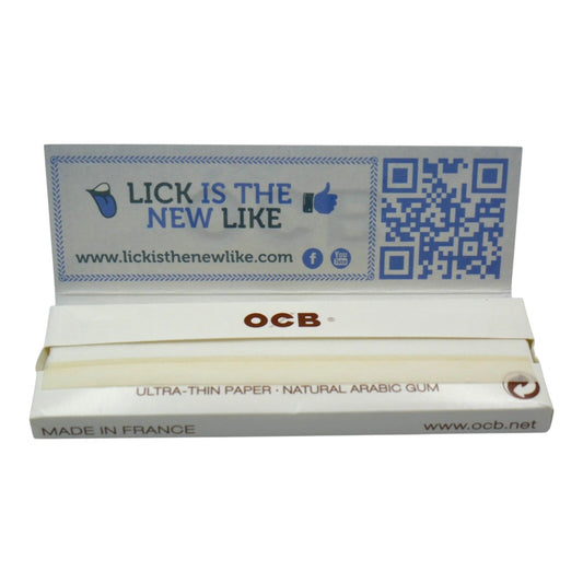 OCB Premium No.1 Rolling Papers White 50 Leaves