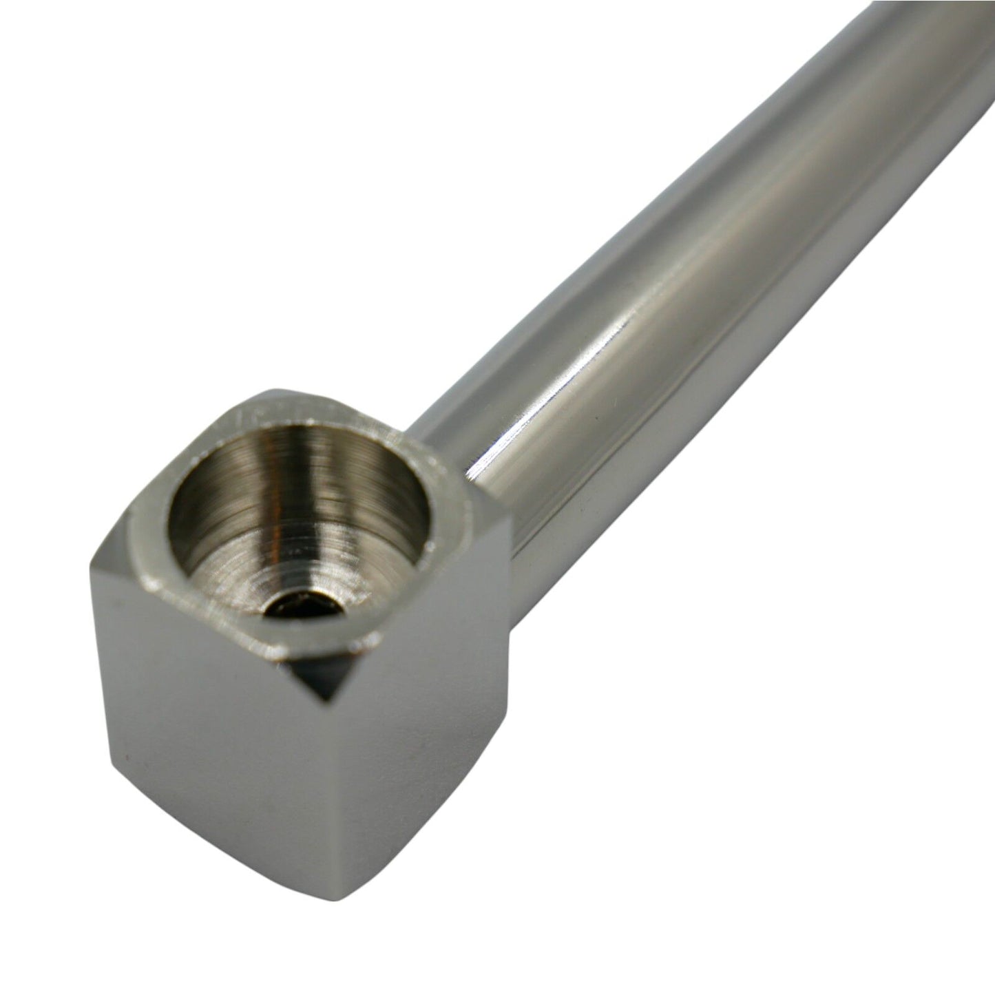 9.5cm Brass Metal Silver Pipe