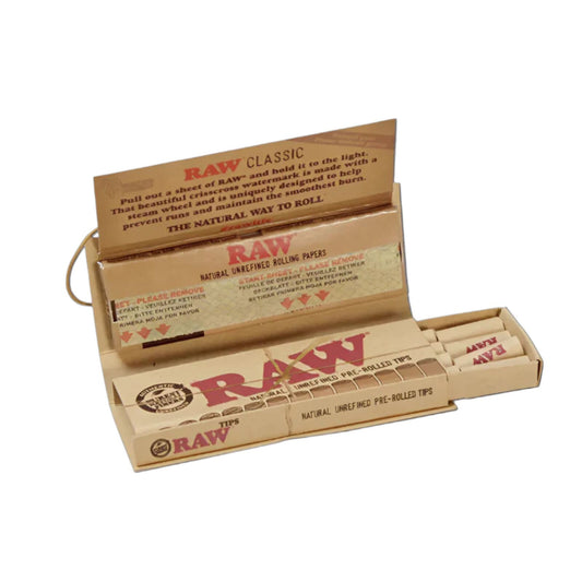 RAW Classic 1 1/4 Papers with Pre rolled Tips (50 Leaves)
