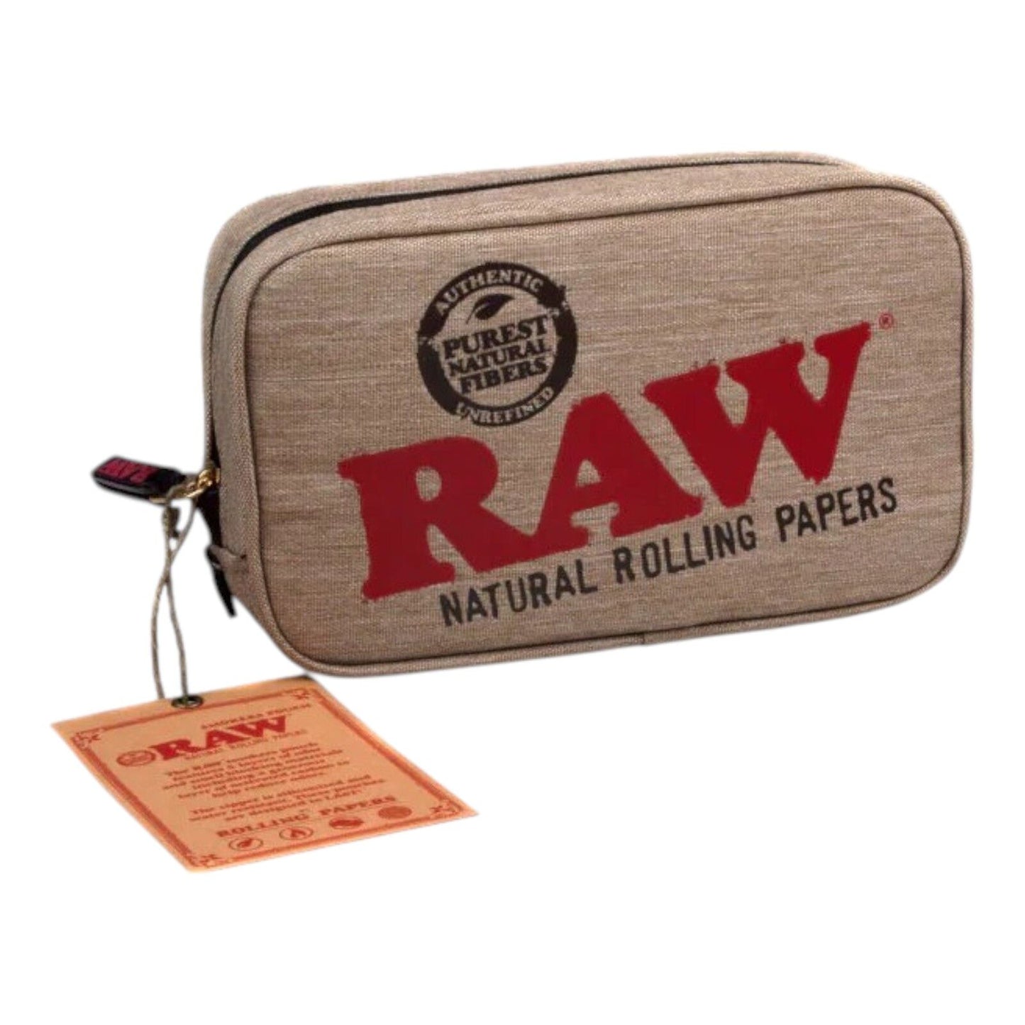 RAW 4-Piece Grinder 56mm + Smell Proof Medium Pouch + Tube Combo Tobacco Kit