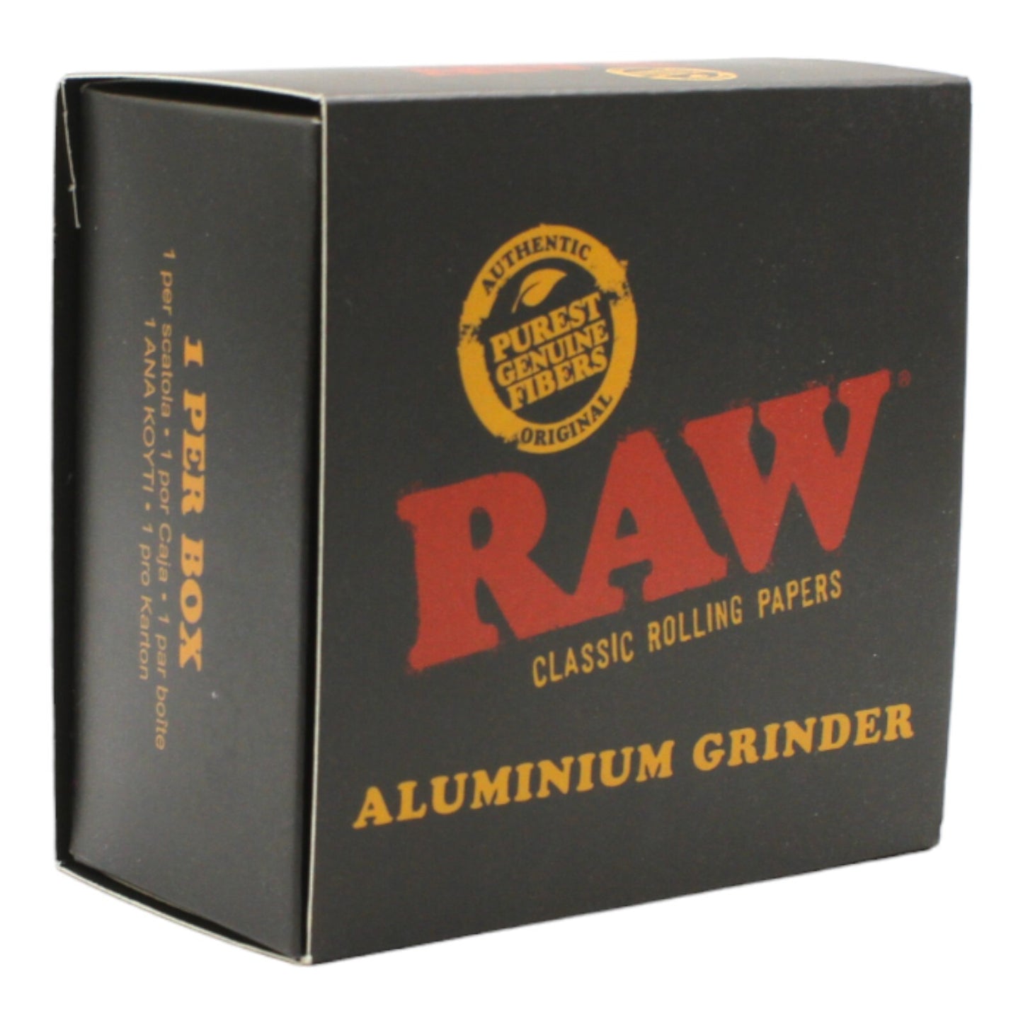 RAW 4-Piece Grinder 56mm + Smell Proof Medium Pouch + Tube Combo Tobacco Kit