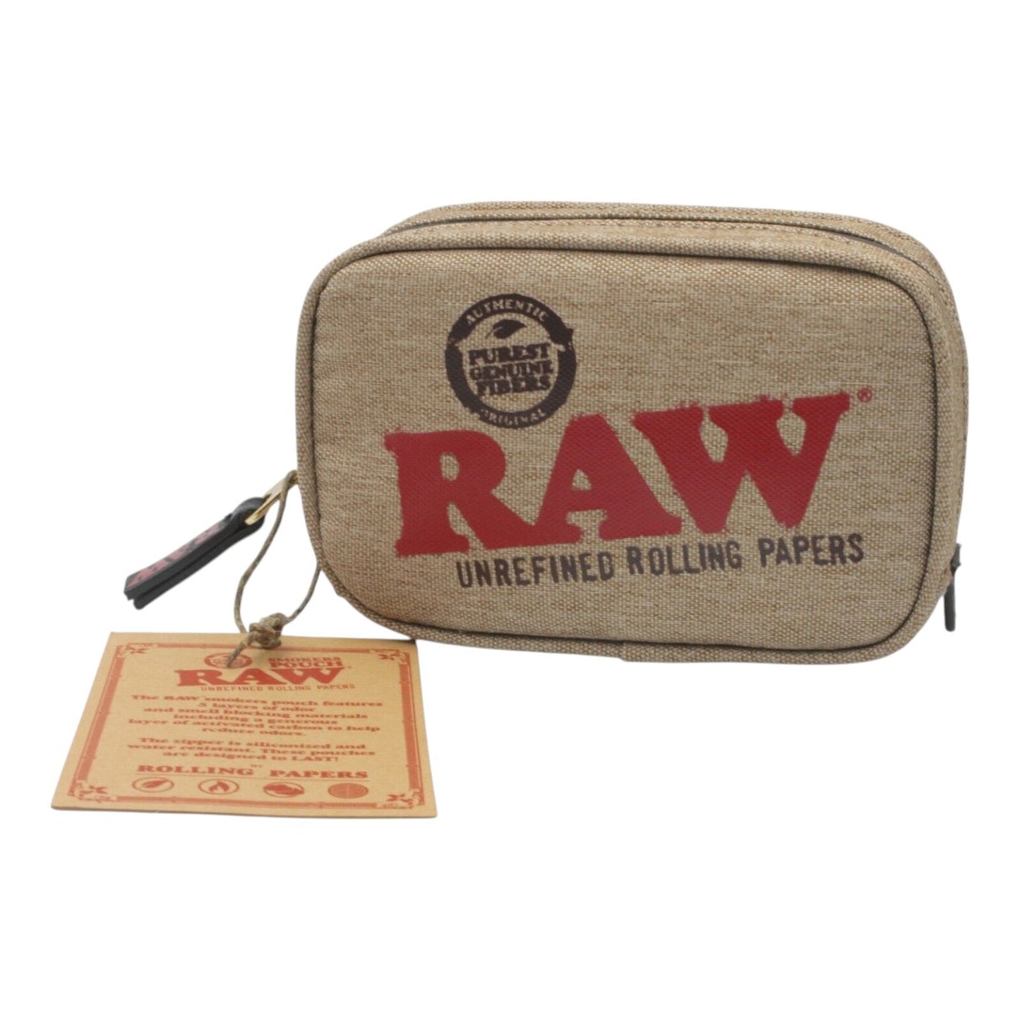 RAW 4-Piece Grinder 56mm + Smell Proof Small Pouch + Tube Combo Tobacco Kit