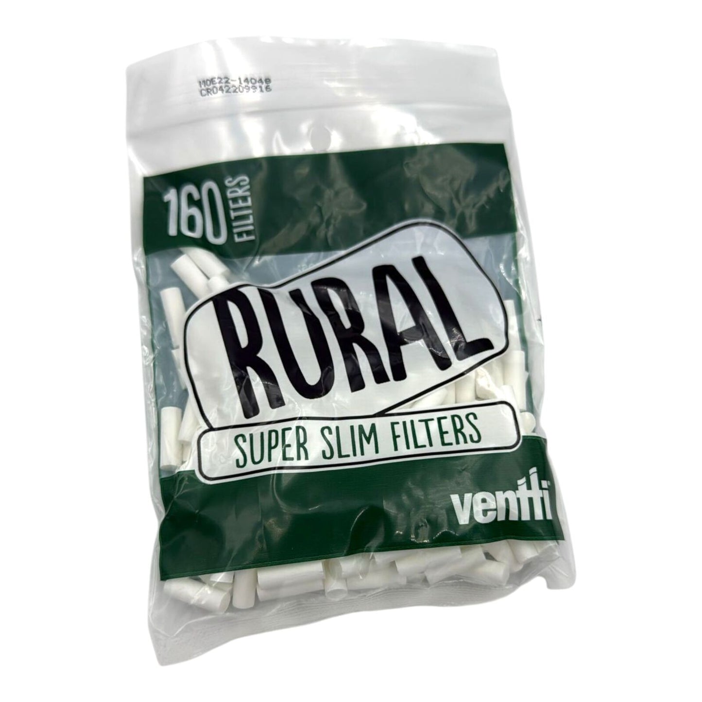1 X Ventti Rural Super Slim Filters 160 Tips Per Bag