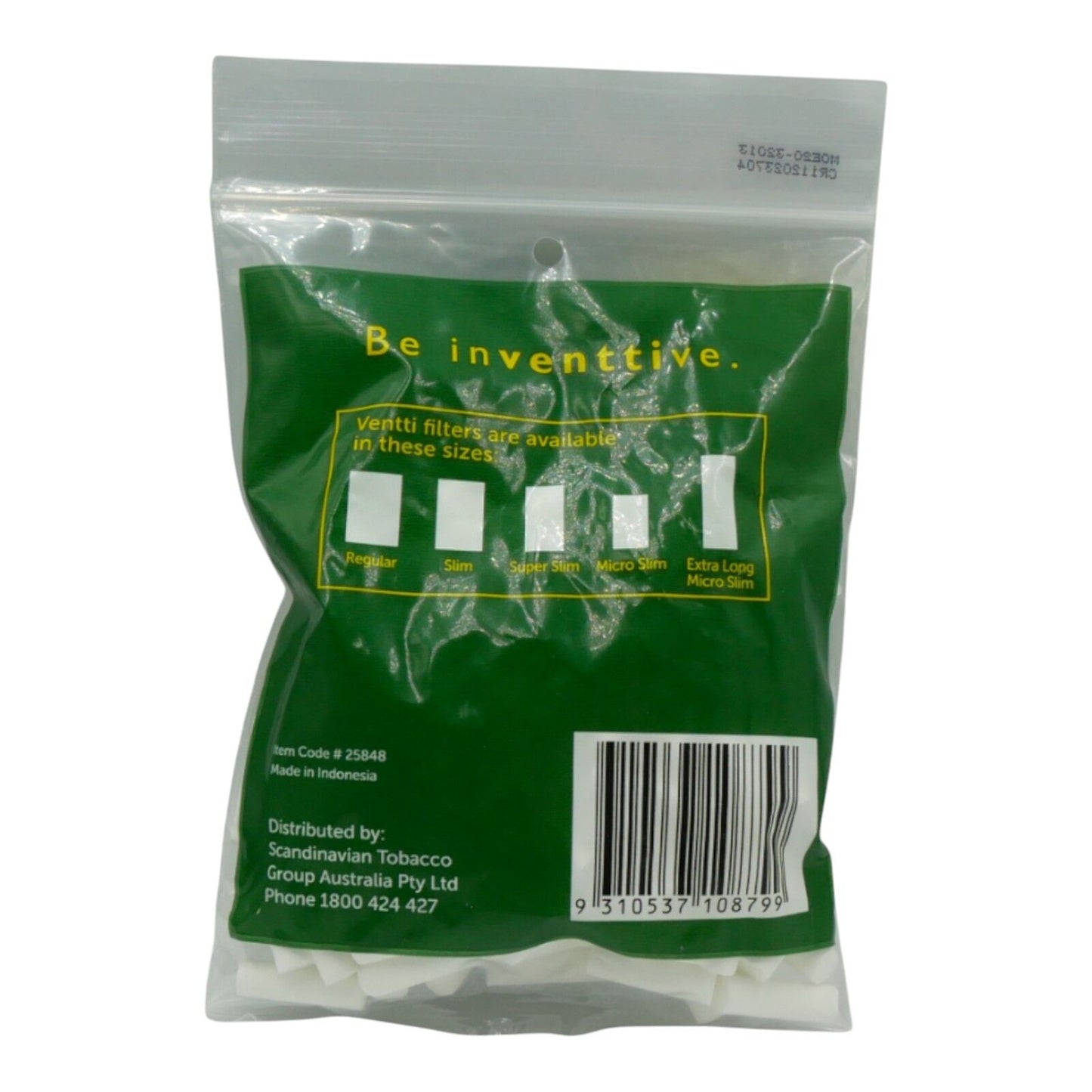 1 Packs Ventti Rural Super Slim Extra Long Filters (180 Tips Per Bag)