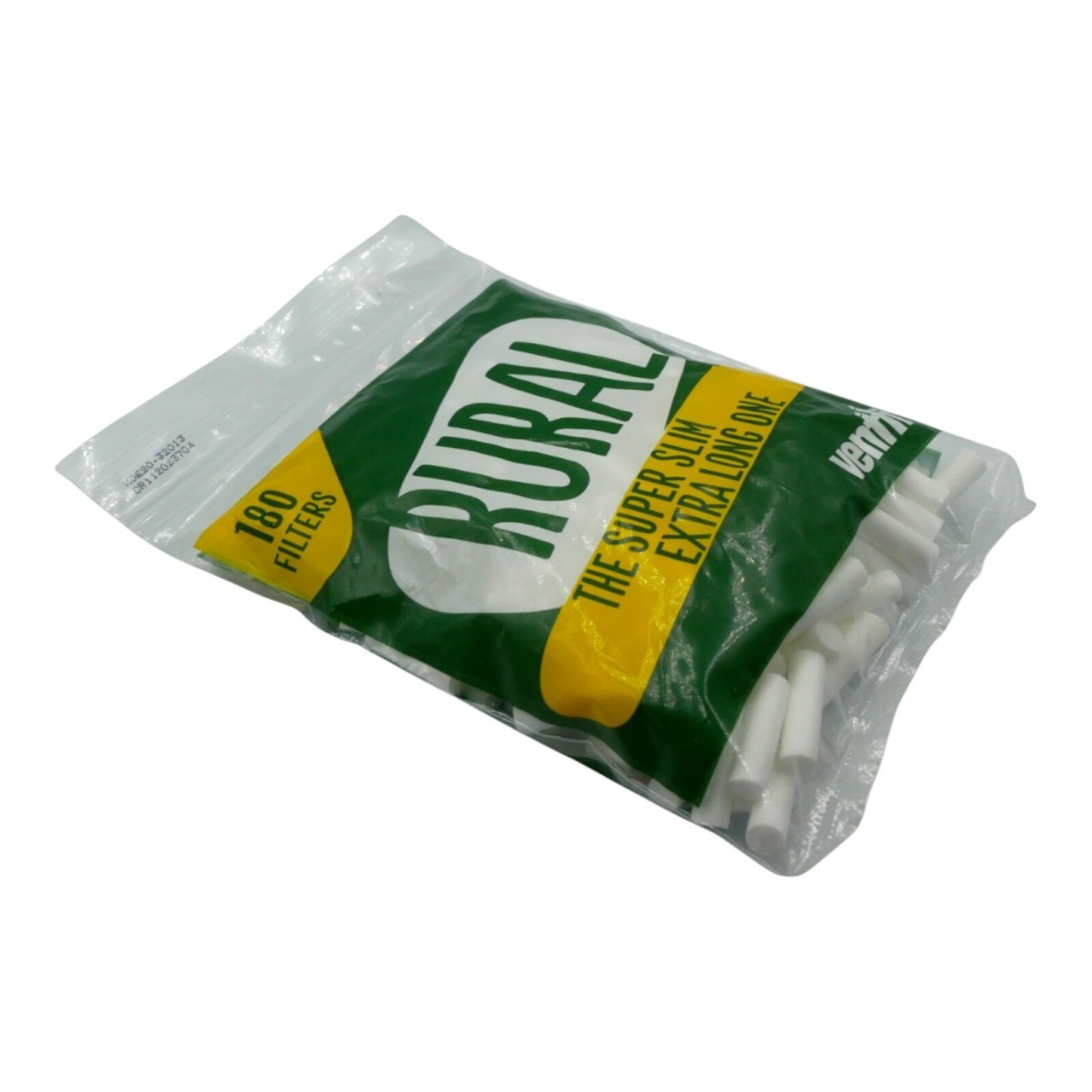 1 Packs Ventti Rural Super Slim Extra Long Filters (180 Tips Per Bag)
