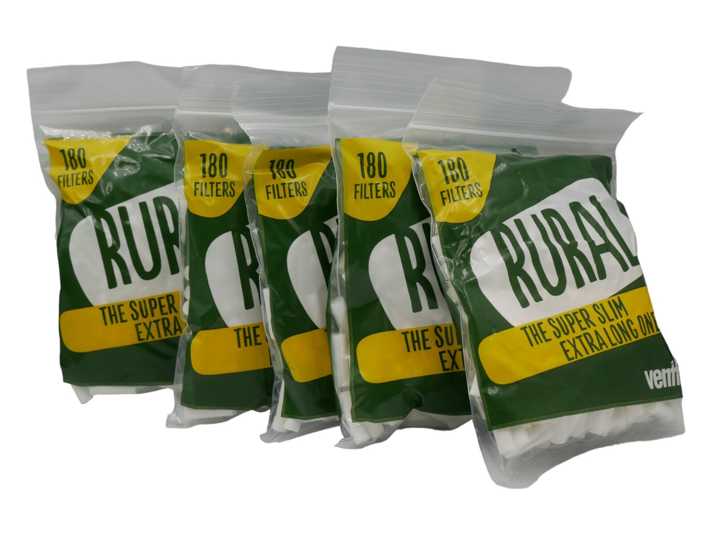 24 Packs Ventti Rural Super Slim Extra Long Filters (180 Tips Per Bag)