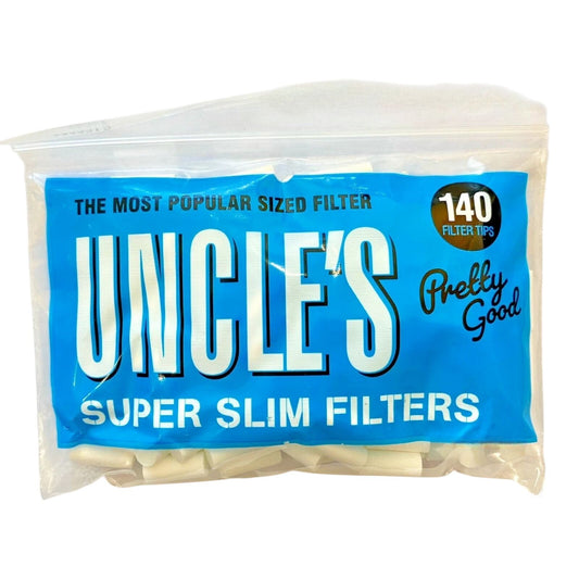 Uncle's Super Slim Filter Tips 140 Count Rolling Tips
