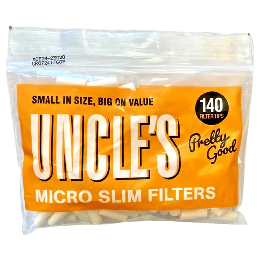 Uncle's Micro Slim Filter Tips 140 Count Rolling Tips