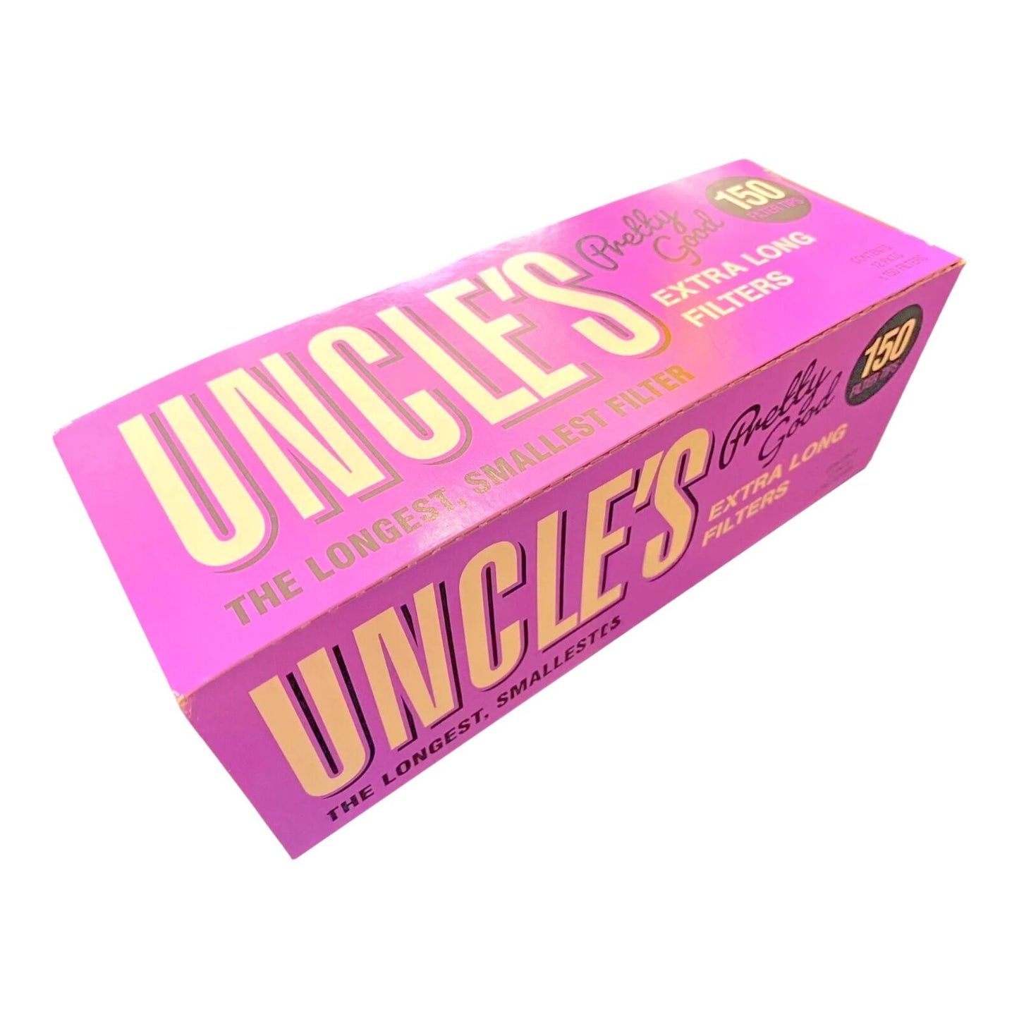 Uncle's Extra Long Filter Tips 150 Count Rolling Tips