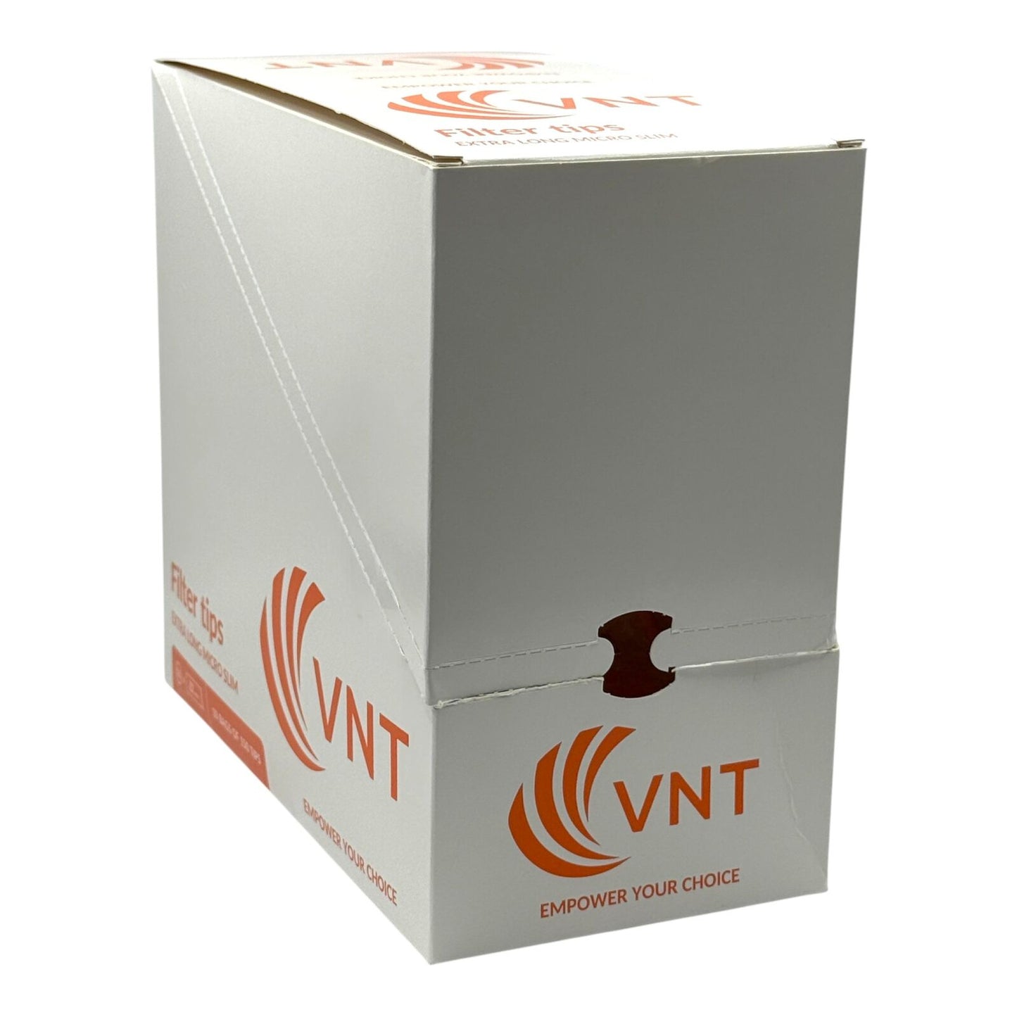 Box of 10 VNT Extra Long Micro Slim White Filter Tips - 1500 Total Tips