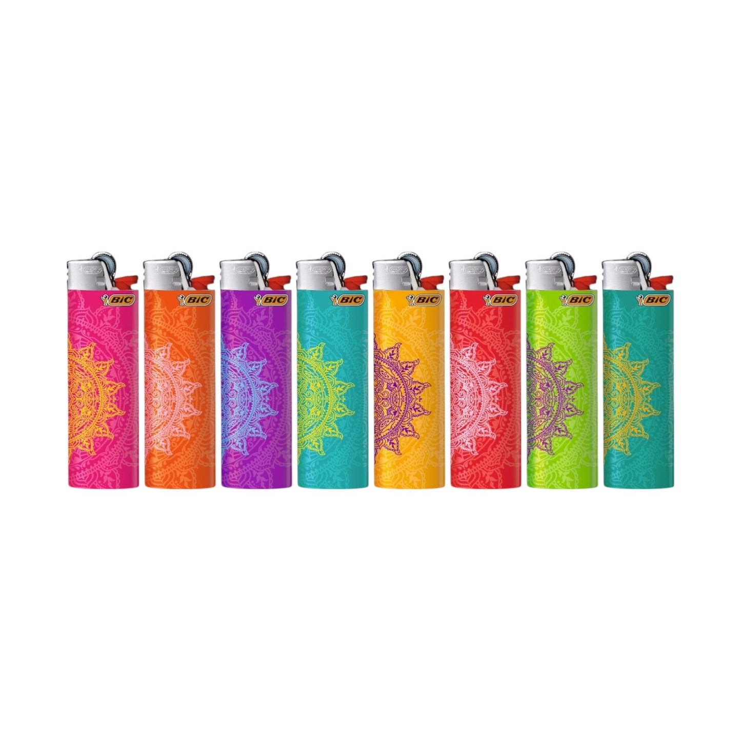 50x BIC Maxi Mandala Lighters Special Edition Pocket Lighters