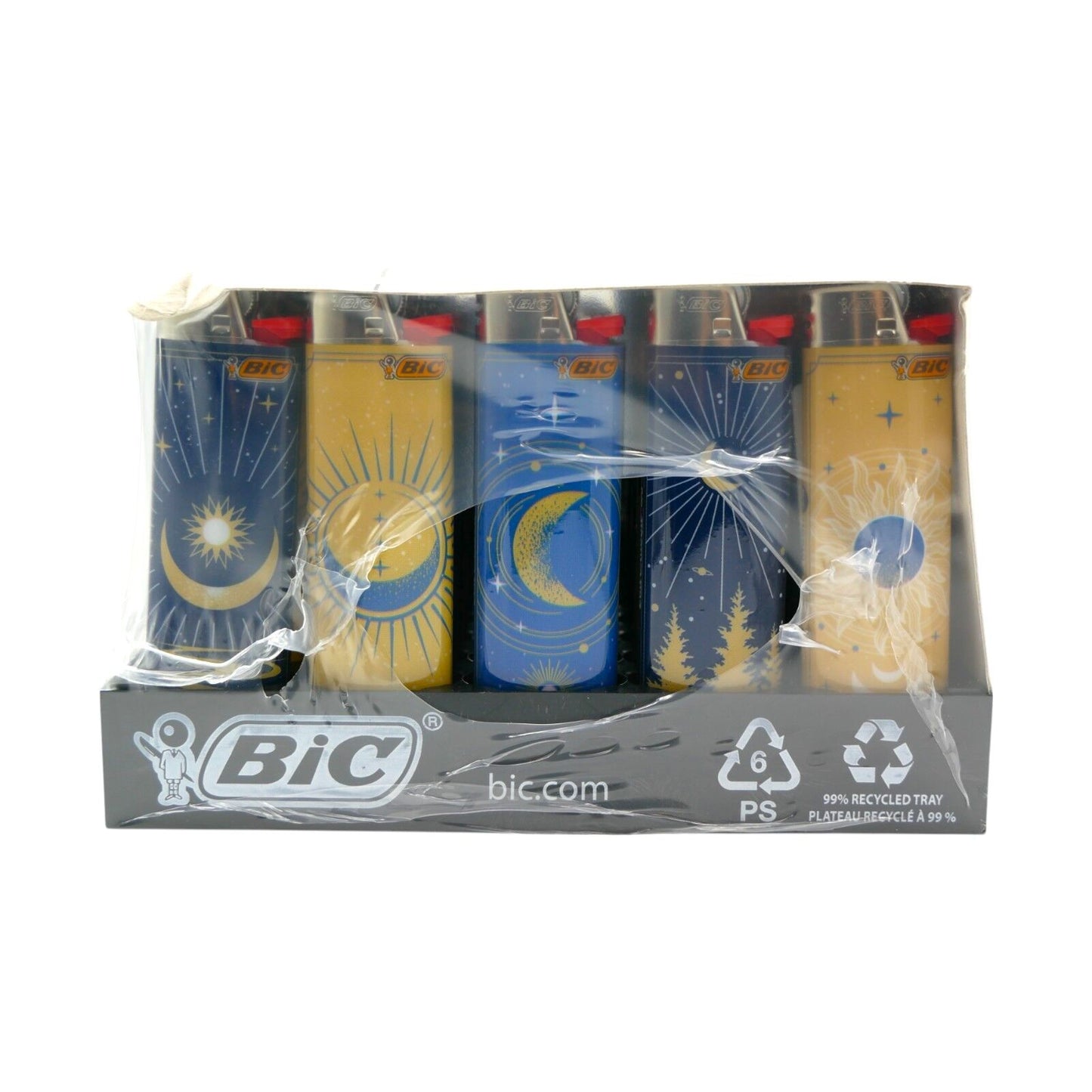 50x BIC Maxi Moon Night Lighters  Special Edition Pocket Lighters