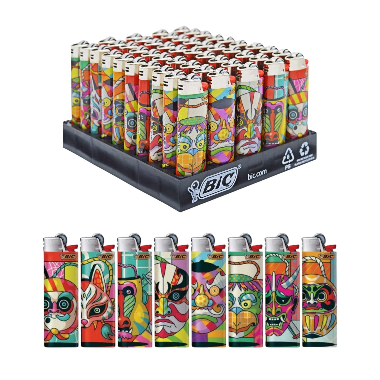 50x BIC Maxi Mask Lighters