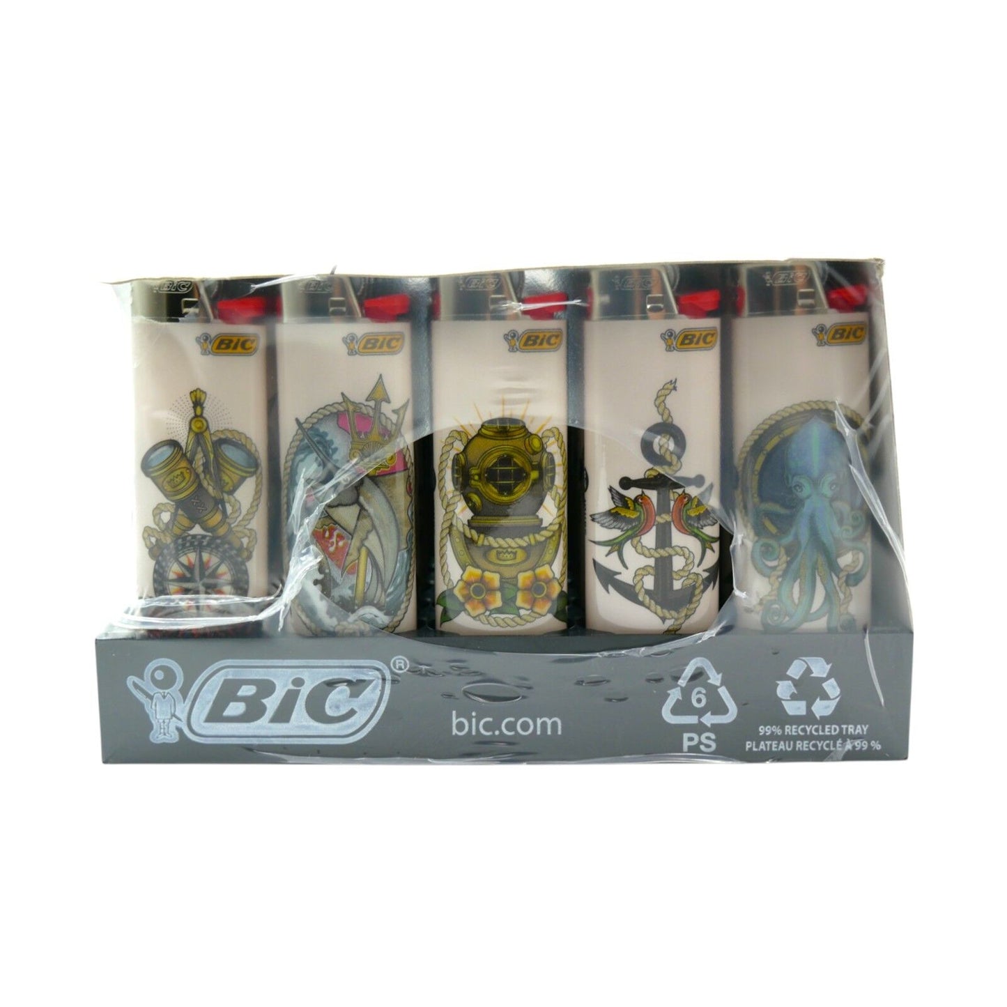 50x BIC Maxi Sailor Ship Lighters Special Edition Pocket Lighters