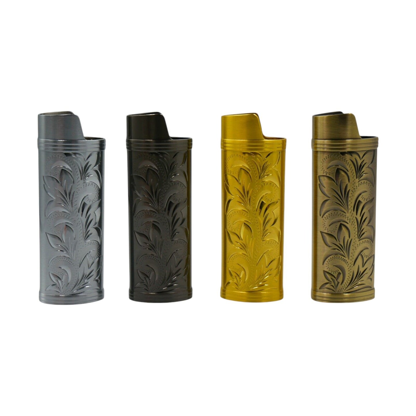 4-Pack Metal Lighter Case Cover Sleeve For BIC Maxi Lighter