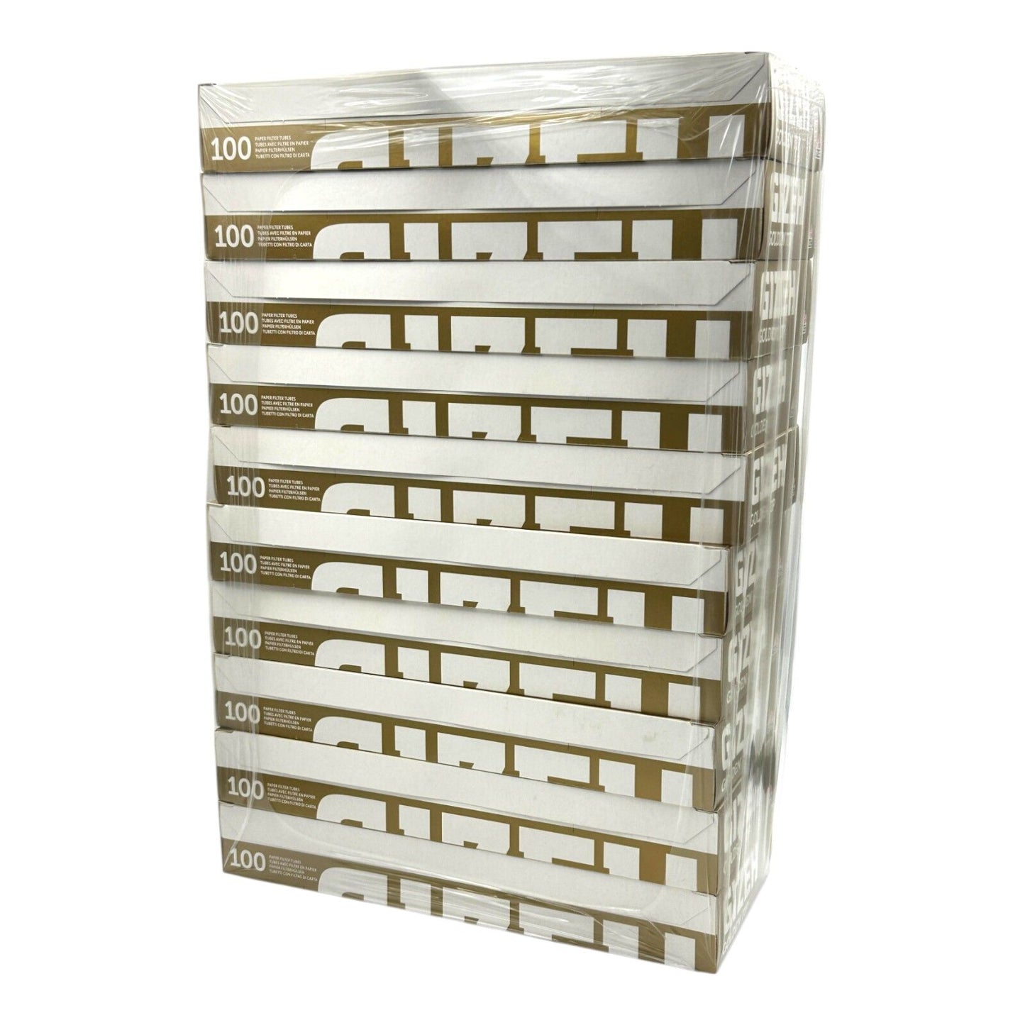 1000x Gizeh Premium Golden Tip Filter Tubes King Size