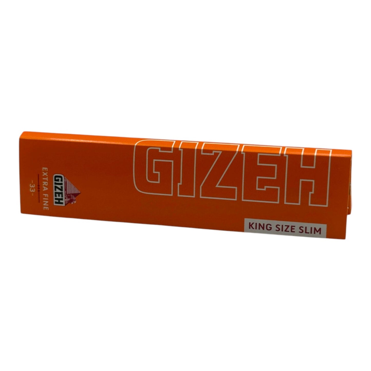 Gizeh King Size Slim Orange Rolling Papers Extra Fine 33 Leaves