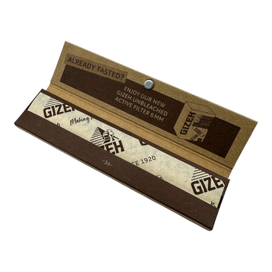 Gizeh King Size Slim Unbleached Rolling Papers Extra Fine 34 Leave