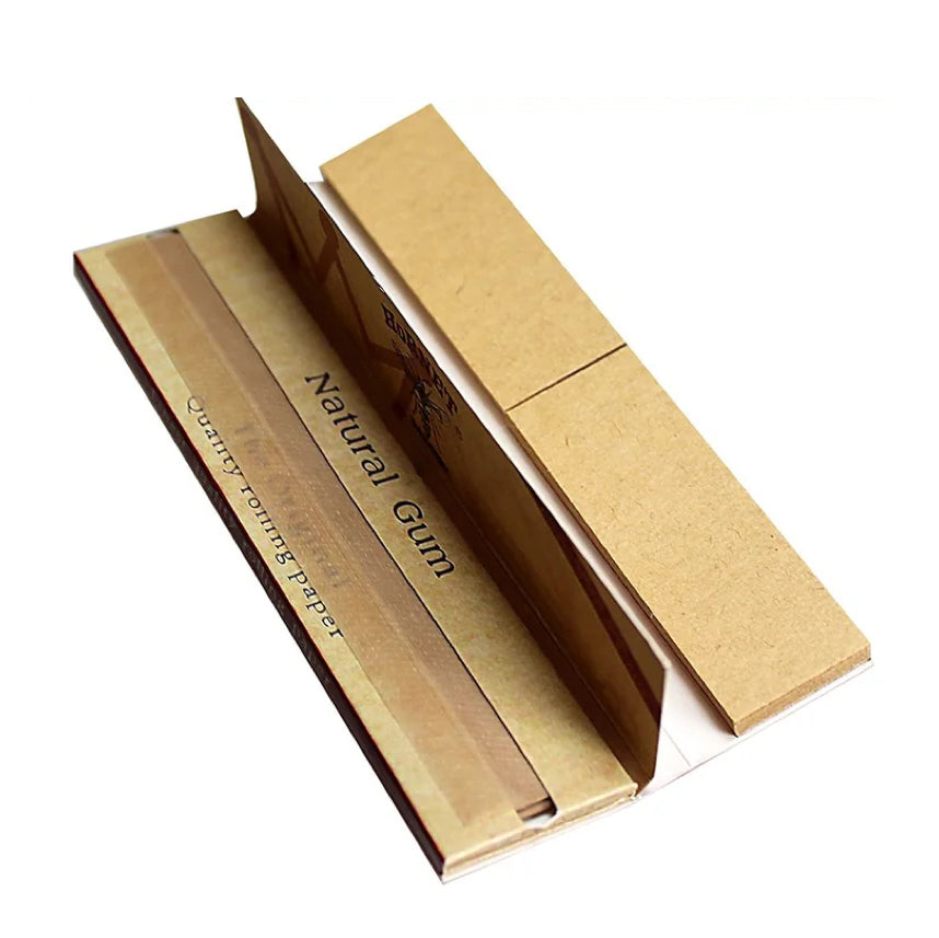 Hornet King Size Slim Organic Unrefined Rolling Papers With Tips (32 Per Booklet)