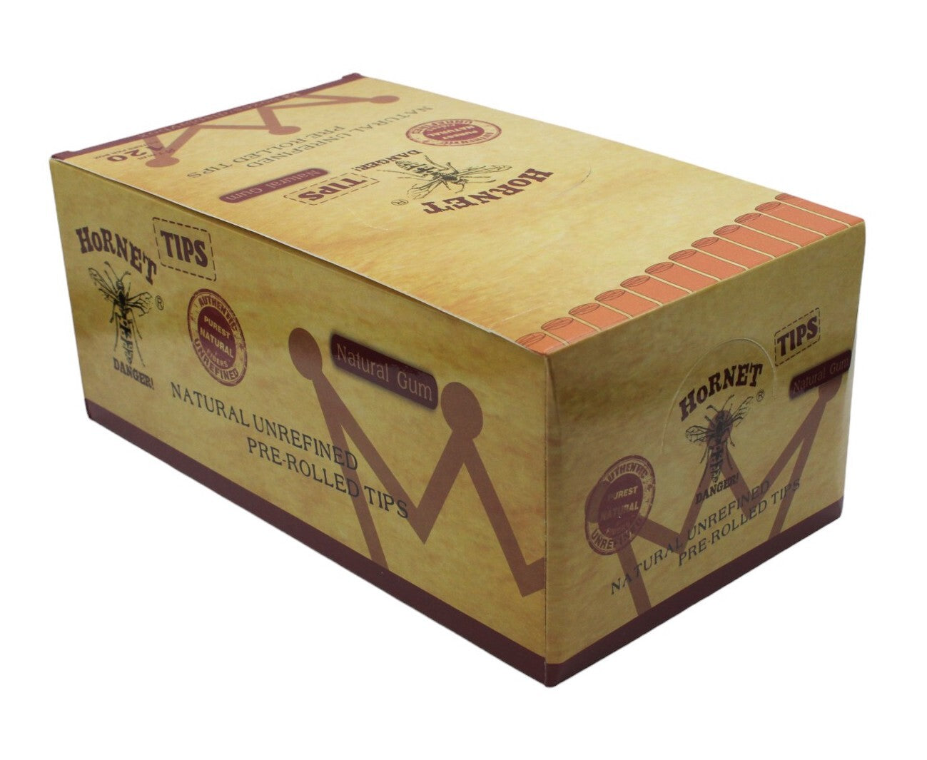 Box of 12 Hornet Classic Pre Rolled Tips Filter Roach (1440 Tips Total)