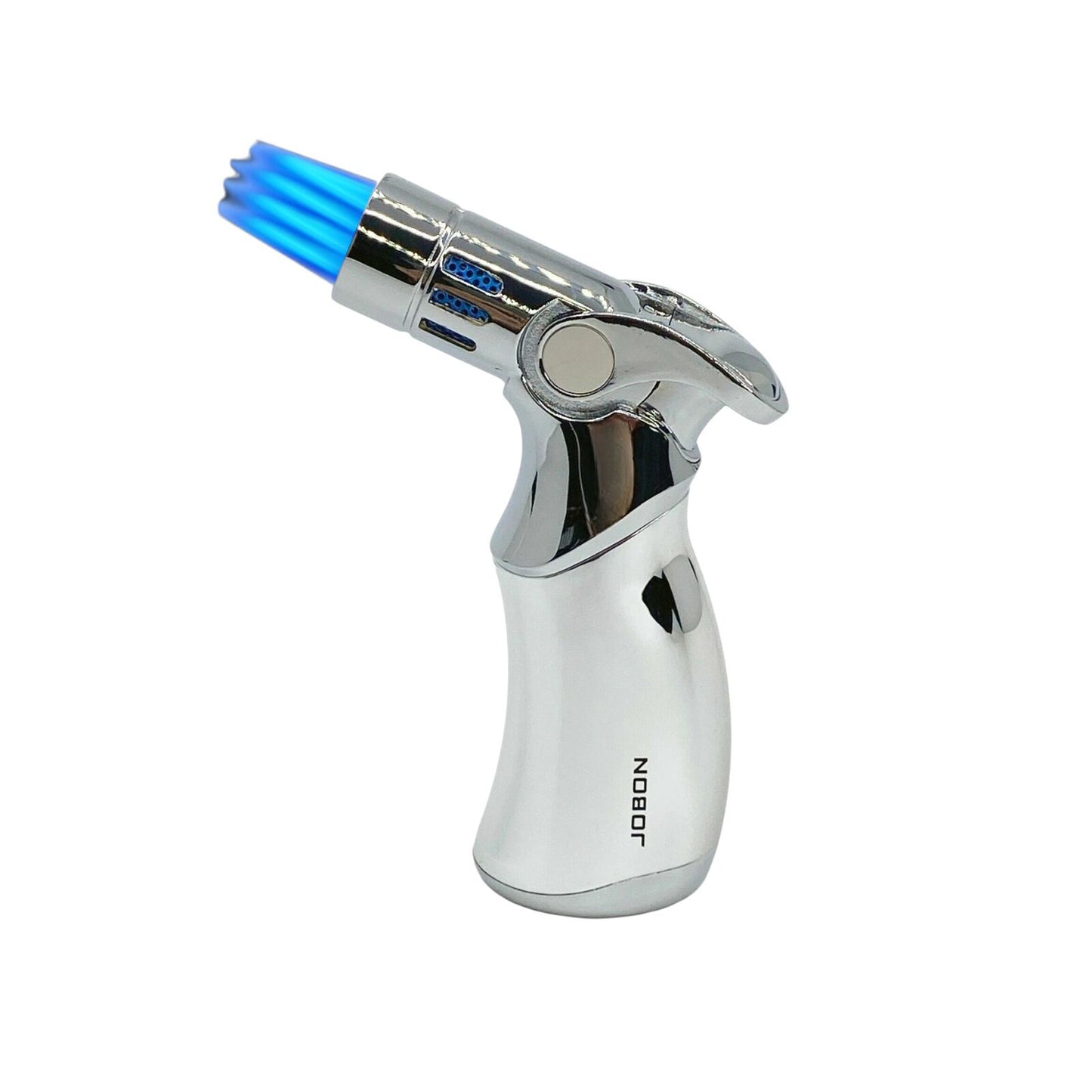 Jobon 4 Flame Jet Windproof Refillable Lighter powerful Blow torch gift bx