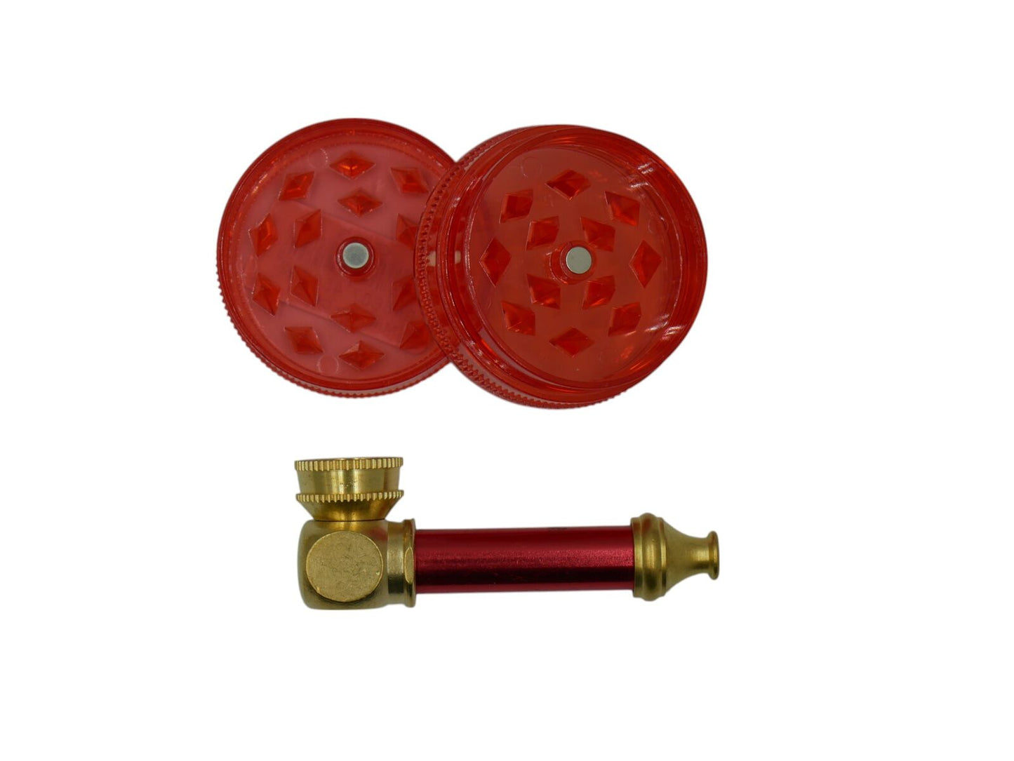 Mini Herb Grinder & Pipe Set - Assorted